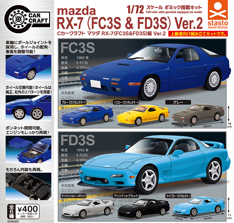 Cカークラフト マツダ RX-7（FC3S＆FD3S）編 Ver.2